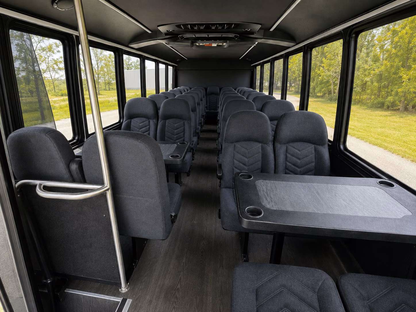 raleigh 18 passenger minibus interior