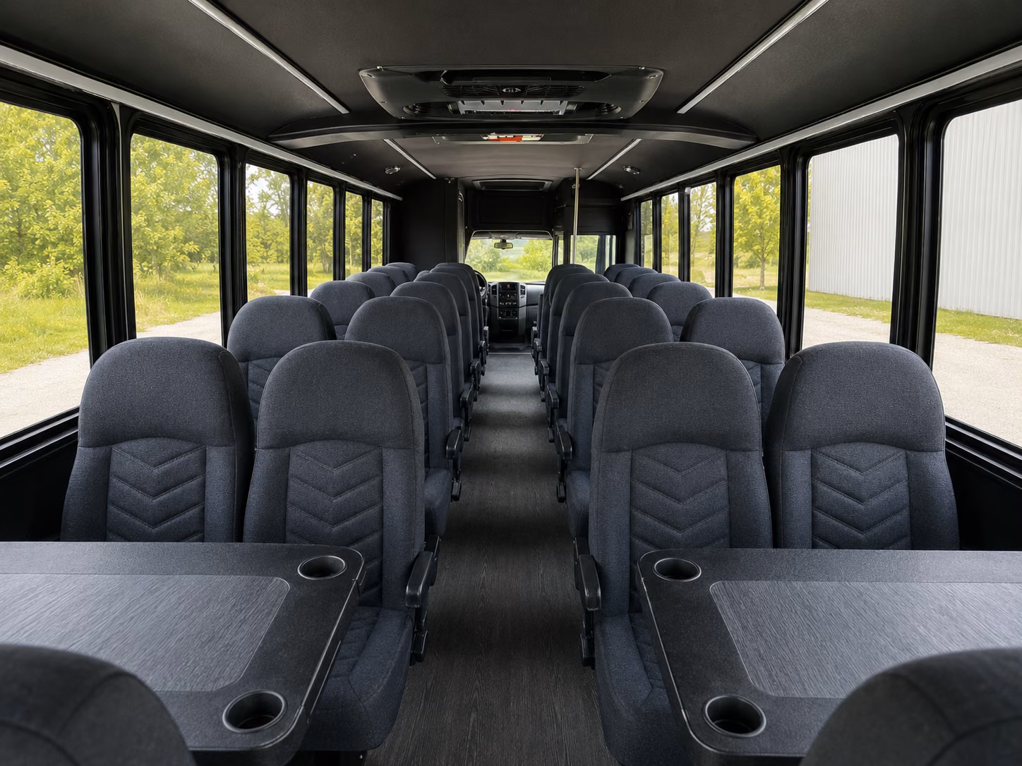 raleigh 20 passenger minibus interior