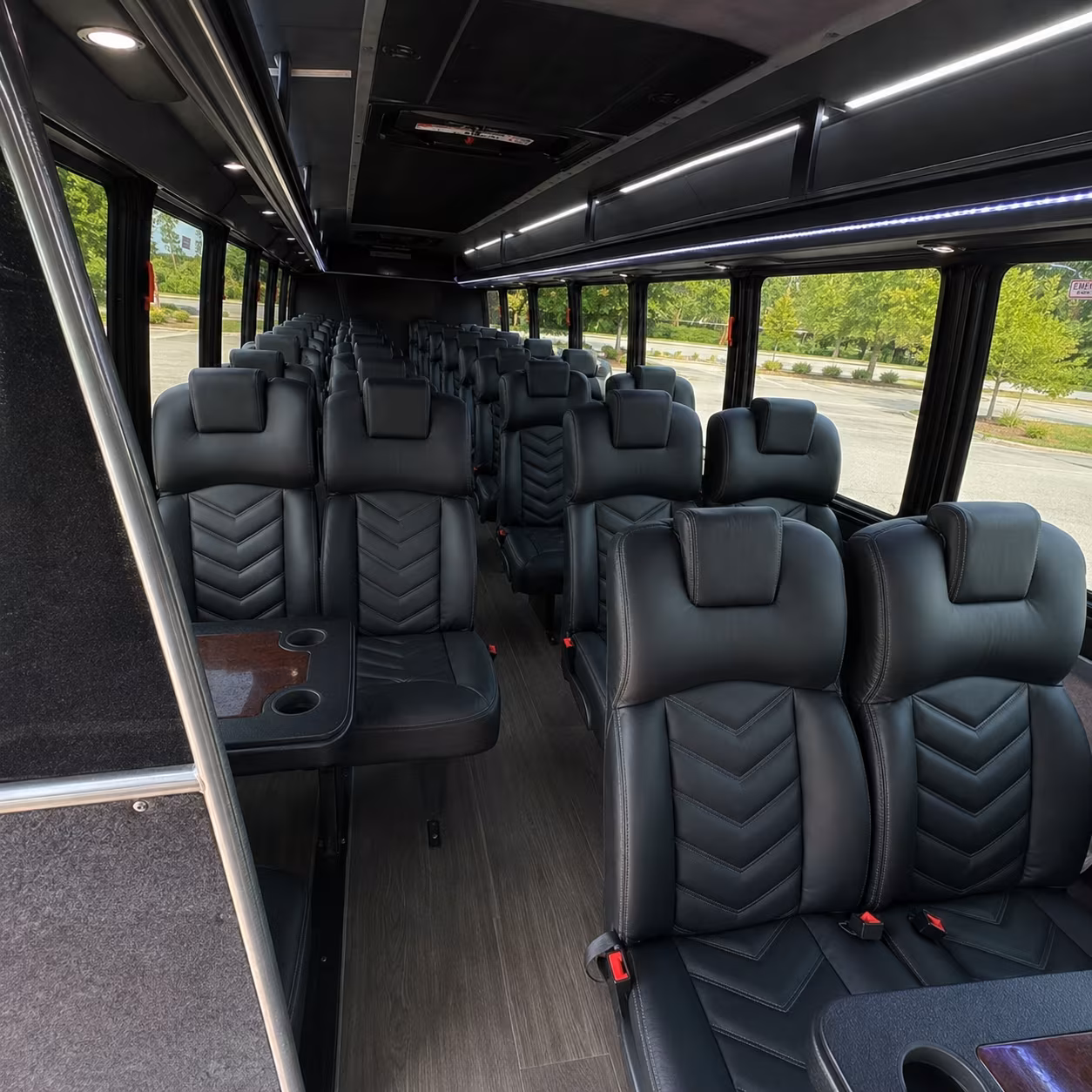 raleigh 30 passenger minibus inside