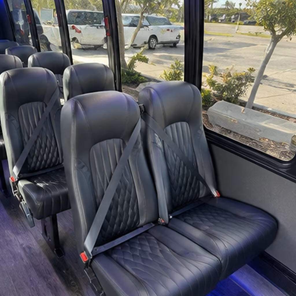 raleigh 30 passenger minibus interior