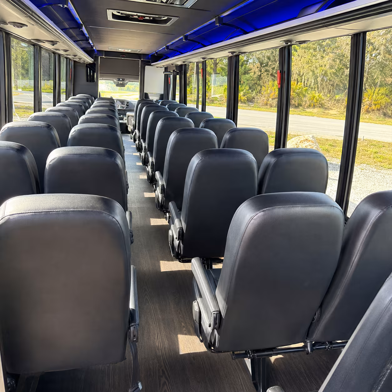 raleigh 35 passenger minibus interior