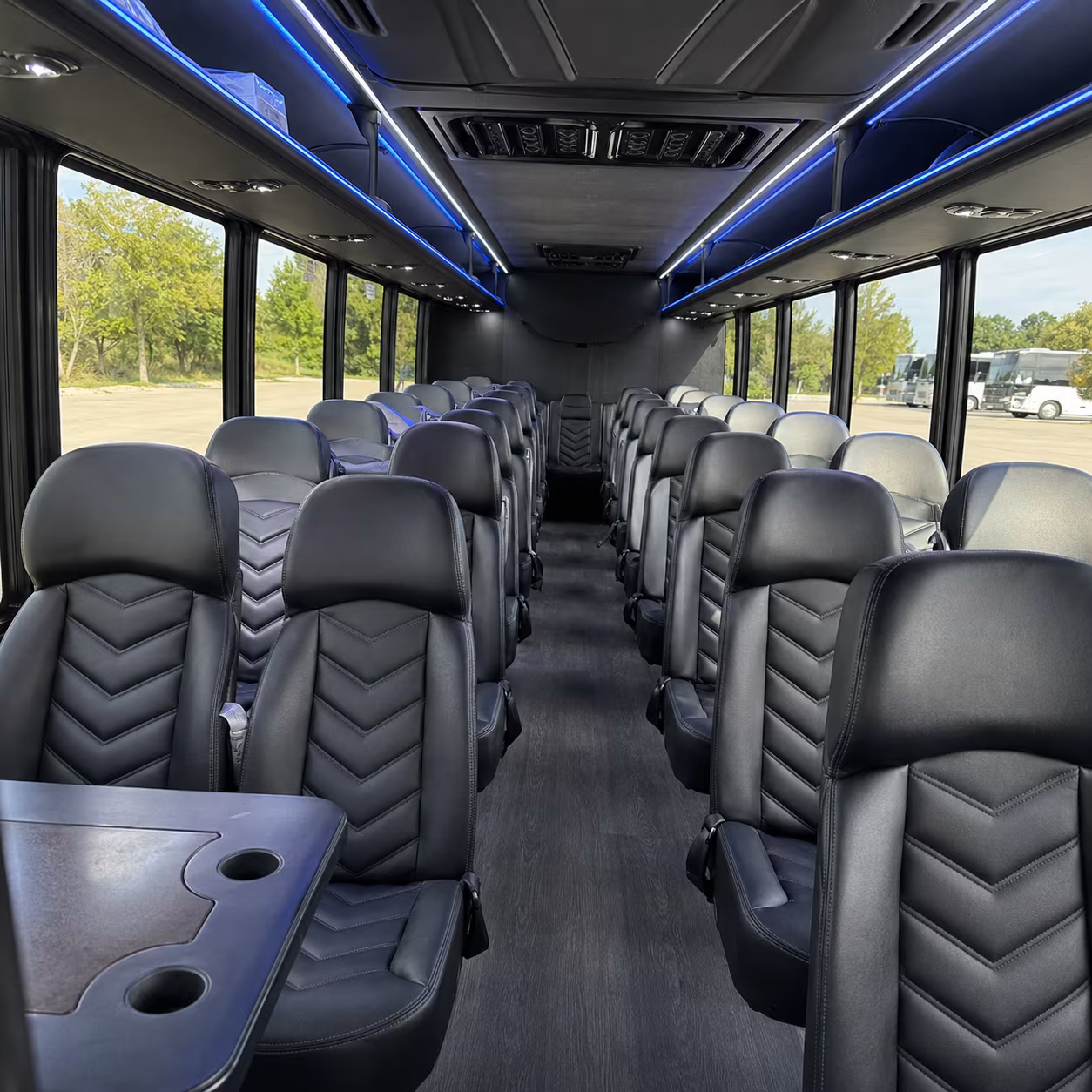 raleigh bus rental service area