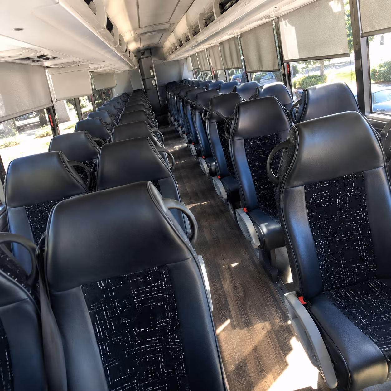 raleigh charter bus inside