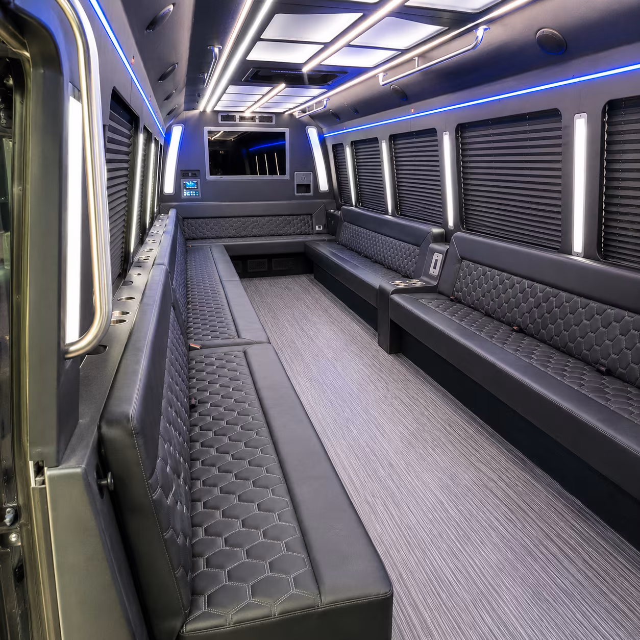 raleigh party bus inside